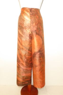 Wickelhose aus reiner Seide - terra - zwei Größen