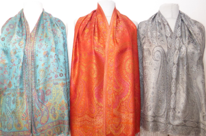 Elegante Seidenschals Jamawar - S - 9 Farben