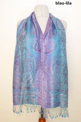 Elegante Seidenschals 'Jamawar' - S - 9 Farben