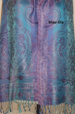 Elegante Seidenschals 'Jamawar' - S - 9 Farben