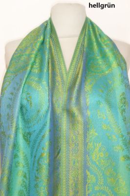 Elegante Seidenschals 'Jamawar' - S - 9 Farben
