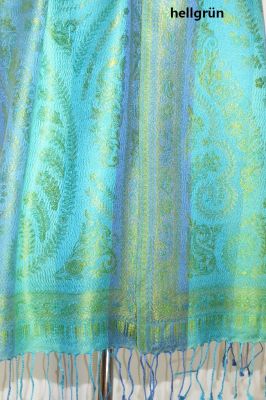 Elegante Seidenschals 'Jamawar' - S - 9 Farben