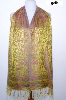Elegante Seidenschals 'Jamawar' - S - 9 Farben