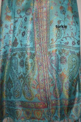 Elegante Seidenschals 'Jamawar' - S - 9 Farben