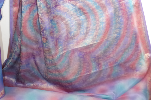 Seidensari 'Aquarell' lila-flieder-rosa - B-Ware