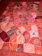 Tagesdecke 'Patchwork - Rajasthan' weinrot