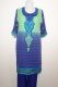 Salwar Kameez Viskose blau-grün Stoffset / Anfertigung