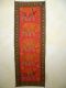 Wandbehang mit Elefanten-Motiv rot mit schwarzem Rand