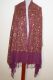 Wollschal all-over-bestickt mauve
