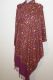 Wollschal all-over-bestickt mauve