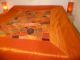 Tagesdecke 'Patchwork' dunkelorange