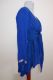 Seidenbluse 'Fancy' blau - B-Ware