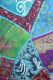 Wandbehang 'Patchwork' grün-violett-blau