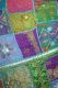 Wandbehang 'Patchwork' grün-violett-blau