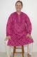 Kurta-Pajama 'Chikan' Baumwolle 2-teilig magenta