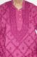 Kurta-Pajama 'Chikan' Baumwolle 2-teilig magenta