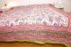 Quilt 'Blockprint' zweiseitig grün-weiß