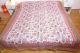 Quilt 'Blockprint' zweiseitig grün-weiß