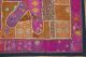 Wandbehang 'Elefant' in fuchsia und ocker