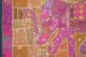 Wandbehang 'Elefant' in fuchsia und ocker