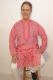 Kurta-Pajama Set 2-teilig hellrot - weiß II