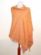 Wollschal corall-orange mit filigraner all-over-Stickerei