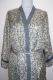 Kimonojacke aus Kunstseide graublau