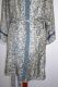 Kimonojacke aus Kunstseide graublau