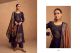 Elegantes Salwar Kameez - Stoffset / Anfertigung aubergine
