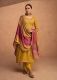 Elegantes Salwar Kameez - Stoffset / Anfertigung gold