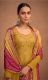 Elegantes Salwar Kameez - Stoffset / Anfertigung gold