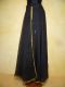 Tellerrock Chiffon schwarz mit Goldborte