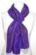Schal Crepeseide handgebatikt violett-braun
