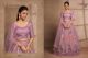 Lengha Choli 'RANI' Stoffset 3-teilig flieder-rosé