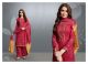Salwar Kameez 'Resham' weinrot - Stoffset / Anfertigung