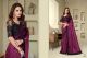 Sari 'Silverscreen' bordeaux-schwarz mit Perlenstickerei