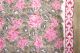 Baumwollstoff 'Jaipur' graugrün-rosa mit Blumenprint