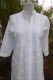 Baumwoll-Bluse 'Preetam' handbestickt weiss