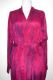 Morgenmantel Kreppseide Batik magenta-dunkelblau S/M-L