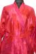 Morgenmantel Seide Batik XL pink