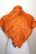 Seidentuch Vintage orange-braun-creme