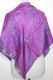 Seidentuch Vintage violett-magenta mit Goldborte