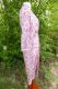 Morgenmantel aus Baumwolle grau-fuchsia mit floralen Mustern