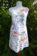 Leinenkleid weiß mit floralen Mustern - 4 Größen