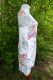 Leinenkleid weiß mit floralen Mustern - 4 Größen
