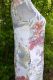 Leinenkleid weiß mit floralen Mustern - 4 Größen