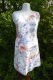 Leinenkleid weiß mit floralen Mustern - 4 Größen