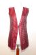 Weste Upcycling aus weinrotem Seidenbrokat
