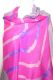 Seidenschal XL pink-flieder-grau mit Batikmuster I