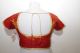 Saribluse 'Choli' dunkelorange / cognac mit Goldborten